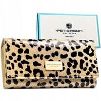 Portfel Peterson skórzany damski elegancki duży z ochroną RFID na prezent