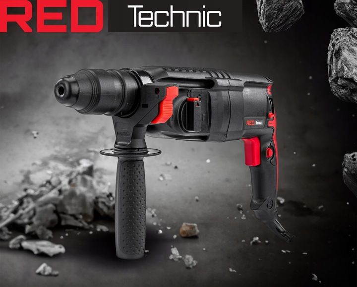 MŁOTOWIERTARKA Młot UDAROWY Wiertarka UDAROWA SDS+ 2600W 4J Walizka Zestaw zdjęcie 9