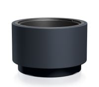 Doniczka okrągła HEOS DLHEN470 z wkładem | Antracyt