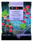 Cukierki bez cukru z melisą, lawendą i owocami leśnymi 50g - Pure&good