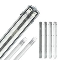 Zestaw 4x oprawa hermetyczna AQUA M 2x120+8x LED T8 18W neutralna