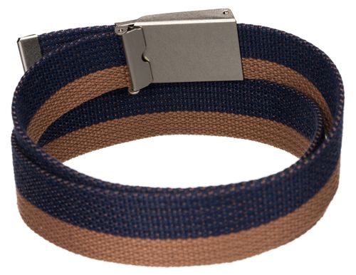 pasek parciany ptn silver-navy-brown-125 na Arena.pl
