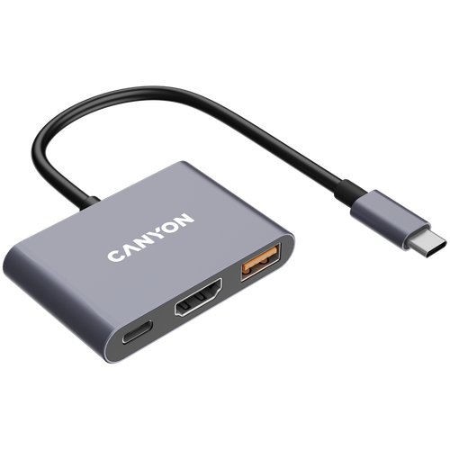 CANYON HUB DS-4 3 w 1 USB-C Szary na Arena.pl