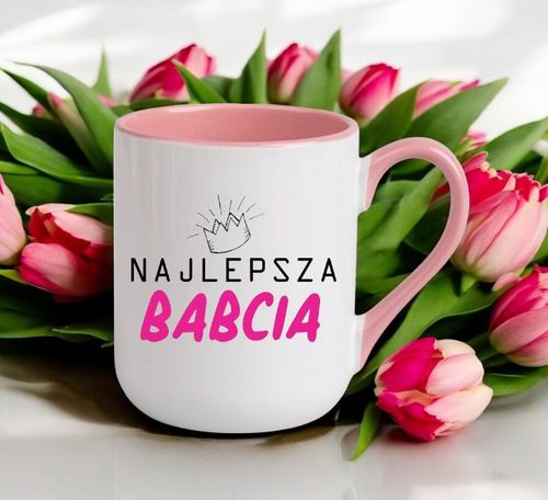 KUBEK Z NADRUKIEM PREZENT DZIEŃ BABCI URODZINY BABCIA IMIENINY na Arena.pl