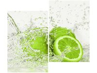 80X70CM LIMONKA WODZIE DUO OBRAZ DRUK