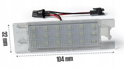 PODŚWIETLENIE TABLICY REJESTRACYJNEJ LED OPEL INSIGNIA ASTRA J H CORSA D na Arena.pl