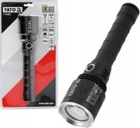 YATO LATARKA AKUMULATOROWA 100W 8000LM 3 TRYBY ŚWIECENIA USB ZOOM YT-085601