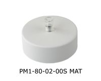 Podsufitka metalowa 1 otwór 80mm kolor biały + PLASTIKOWY HAMULEC