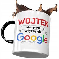 Kubek Czarny Dla Wojciecha Wojtka Kolegi Prezent Z Nadrukiem Ze Zdjęciem