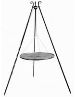 GRILL OGRODOWY COOKKING NA TRÓJNOGU, STALOWY, ŚREDNICA 80  / WYSOKOŚĆ 180