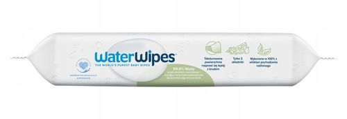 WATERWIPES NAWILŻANE MOKRE DLA DZIECI 540 SZTUK 99,9% WODY na Arena.pl