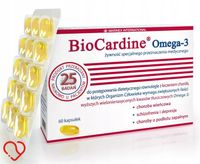 BioCardine Omega-3 olej z mięśni sardyneki sardeli 60 kapsułek