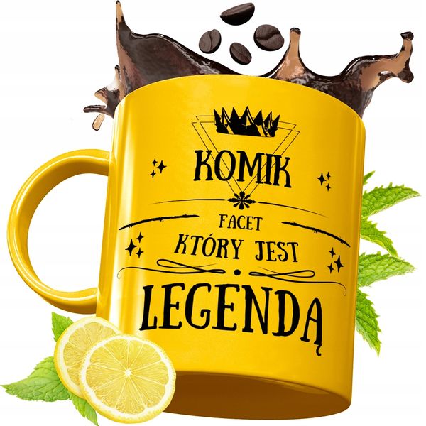 Złoty Kubek Premium Dla Komika Prezent Z Nadrukiem Ze Zdjęciem zdjęcie 1