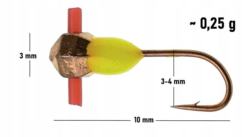 Mormyszka Wolframowa przynęta Podlodowa dyskoteka zdjęcie 2