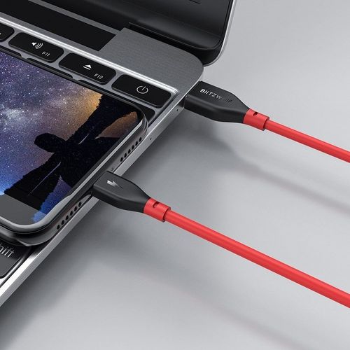 Kabel Lightning Blitzwolf Bw-Mf11 0.3M (Czerwony) na Arena.pl