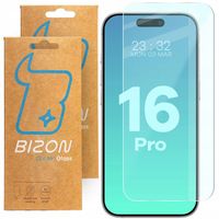 Szkło hartowane na ekran telefonu Bizon do iPhone 16 Pro, szkiełko 2 sztuki