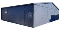 Garaż blaszany 9x5m - 3x brama uchylna - okno - drzwi - rynna  SO144