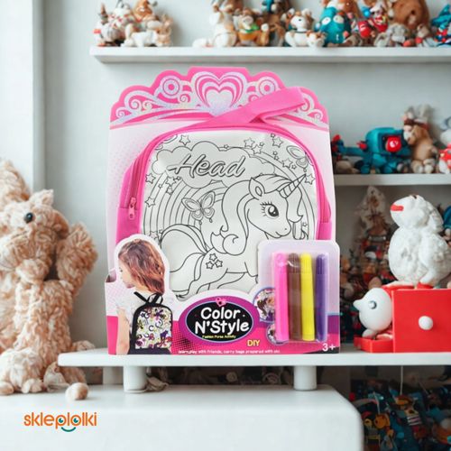 PLECAK DLA DZIECI KREATYWNY DO PRZEDSZKOLA ZABAWY KOLOROWANIA GRATIS PISAKI na Arena.pl