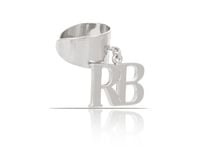 klasyczna obrączka z literkami z kolekcji rb (r23/zim/23/2ag)