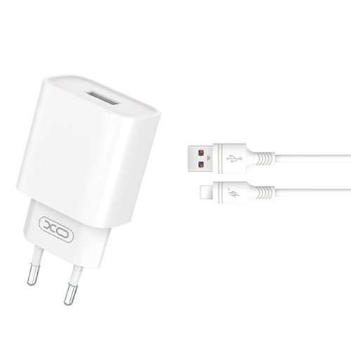 XO ładowarka sieciowa CE02D QC 3.0 18W 1xUSB BIAŁA + KABEL LIGHTNING na Arena.pl