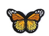 Naprasowanka motyl pomarańczowy 4,5x6,8 cm
