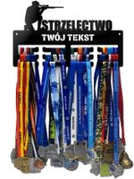 Wieszak na medale STRZELECTWO twoje imię dowolny tekst 317.1