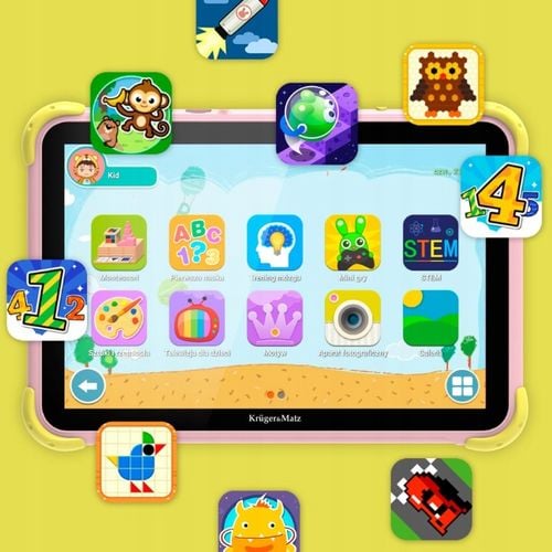 Tablet Dla Dzieci Krugermatz 10,1" Fun 1008 4/64Gb Lte Wifi Gps Android 13 na Arena.pl