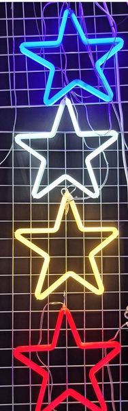 Ozdoba Świąteczna GWIAZDA NEON LED Bała Zimna 30CM 261-9W zdjęcie 1
