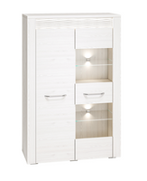 Witryna Niska 2- Drzwiowa 2D 92 cm Sosna Śnieżna KLERT ML