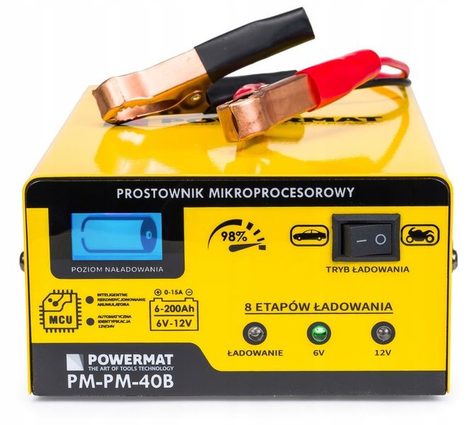 PROSTOWNIK ELEKTRONICZNY ŁADOWARKA 6/12V 15A zdjęcie 5
