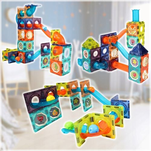 ZESTAW KREATYWNE KLOCKI MAGNETYCZNE DLA DZIECI TOR 96EL KULODROM PREZENT na Arena.pl