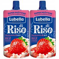 Lubella di Riso Mus o smaku truskawkowym z ryżem 100 g x 2 sztuk
