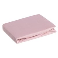 Prześcieradło jersey z gumką 220x200 + 30cm różowe
