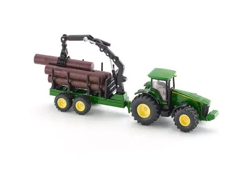 Traktor John Deere z przyczepą leśną, 1:50 na Arena.pl