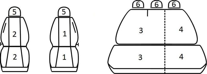 Pokrowce miarowe do Skoda Octavia I (1996-2004r) zdjęcie 2