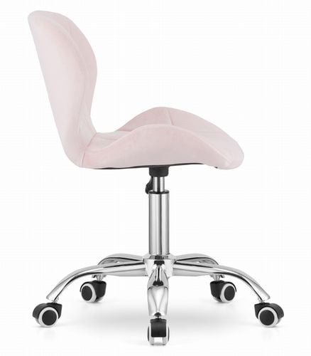 Krzesło obrotowe AVOLA aksamit - róż na Arena.pl