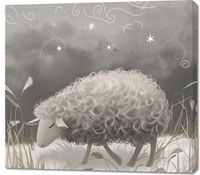 Obraz 100x90cm Bujna Owca