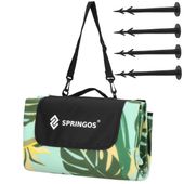 Koc piknikowy plażowy 200x200 cm na biwak kemping mata z izolacją