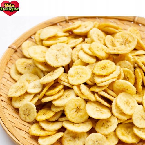 Chipsy bananowe bez cukru niesłodzone 2kg Zdrowa przekąska suszony banan na Arena.pl
