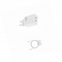 Ładowarka sieciowa GaN 45W dwa USB-C z kabelem do Motorola Edge 60 Pro 5G