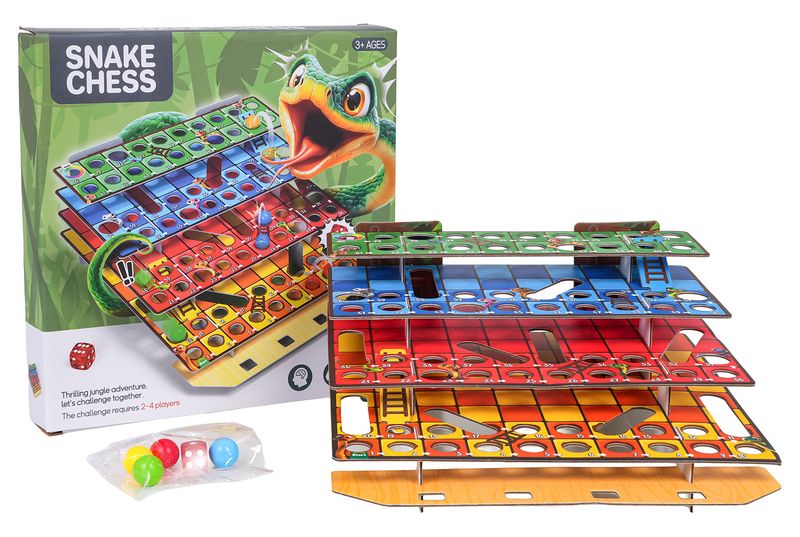 Gra Planszowa 3D Wąż Drabiny zdjęcie 3