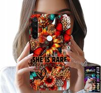 ETUI DO XIAOMI NOTE 8T - SHE IS RARE, SŁONECZNIKI, KWIATY, MOTYLE