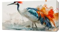 Obraz 70x40cm Żuraw w Akwareli