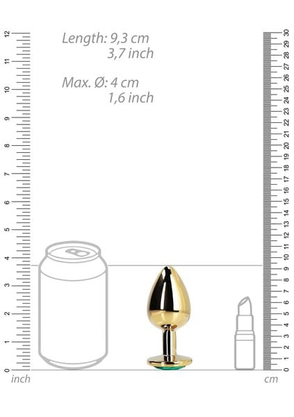 Round Gem Butt Plug - Large zdjęcie 9