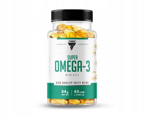 TREC SUPER OMEGA 3 120kaps ZDROWE TŁUSZCZE EPA DHA na Arena.pl