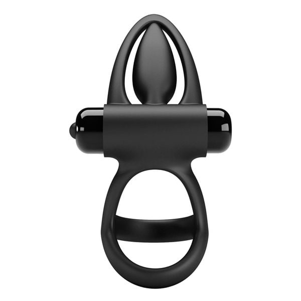 Pretty Love - Vibration Cock Ring Black, 10 Vibration Functions zdjęcie 6