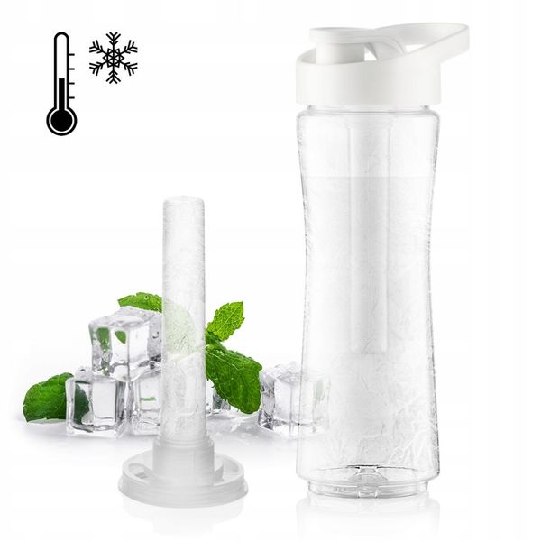 BLENDER KIELICHOWY DO KOKTAJLI SMOOTHIE 2 WKŁADY CHŁODZĄCE + 2 BUTELKI 3w1 zdjęcie 7
