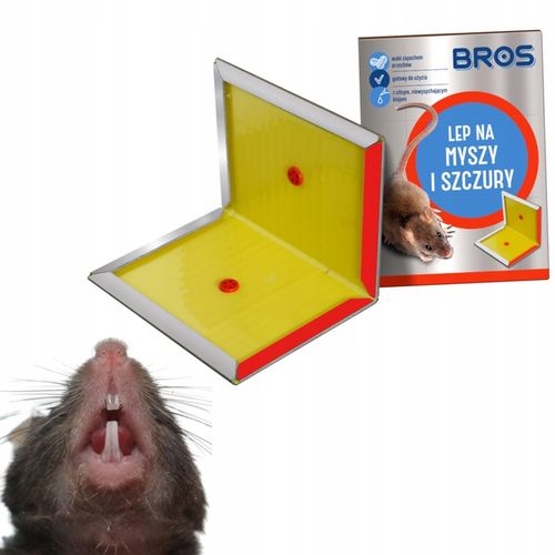 BROS LEP NA MYSZY SZCZURY GRYZONIE PUŁAPKA KLEJOWA WABIĄCA ZAPACHEM 12 na Arena.pl