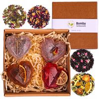 Zestaw Herbat na Prezent Bomby Herbaciane Serca 4 sztuki Upominek dla Niej