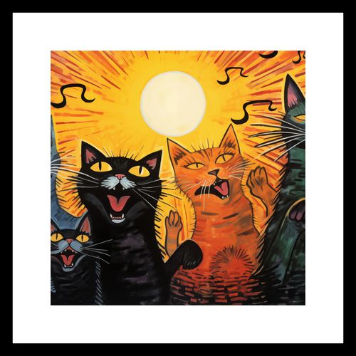 Plakat 30x30cm Kocie Koncertowanie na Arena.pl